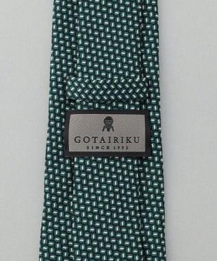 GOTAIRIKU GOTAIRIKU別注【日本製】シルク ネクタイ_小紋柄 ダークグリーン系8