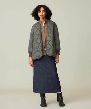 J.PRESS YORK STREET 【WOMEN】バックプリーツ ブラウス ブラウン系