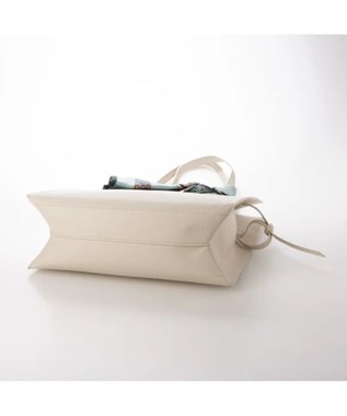 UNBILLION cachecache ビッグスカーフ付きサイド結びトート アイボリー