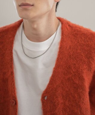 WEGO モヘアライクBIGカーディガン ダークオレンジ