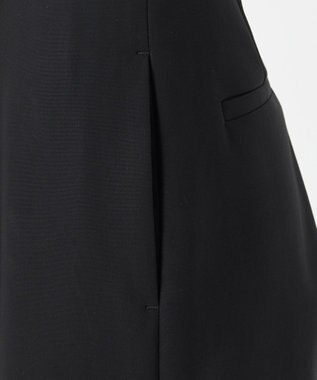 23区 【エステータ】コットンダブルクロス テーパードシルエットパンツ ブラック系