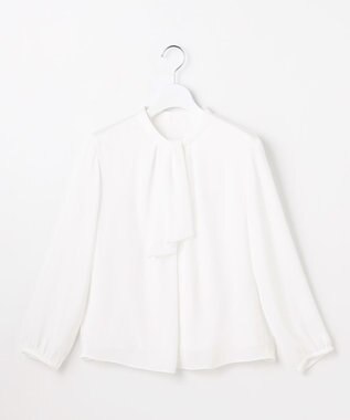 J.PRESS LADIES S バックサテンジョーゼット カットソー ホワイト系