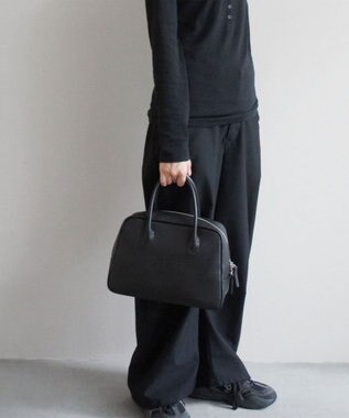 TIDEWAY MOSS グリッド ボストンバッグ M ブラック