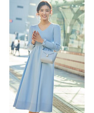 TOCCA 【洗える！】ROSY FUTURE ニットドレス スカイブルー系