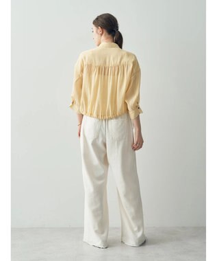 YECCA VECCA 【2点SET】シアーシャツ×Aラインキャミワンピース Yellow