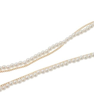 Green Parks パール２連Ｙ字ネックレス Gold