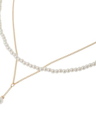 Green Parks パール２連Ｙ字ネックレス Gold