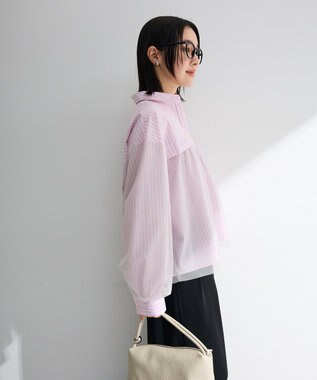 Green Parks イージーケアチュールドッキングシャツ Pink