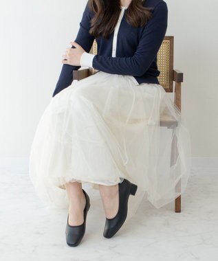 Bridget Birkin 【Bridget Birkin】晴雨兼用プレーンスクエアパンプス ブラック