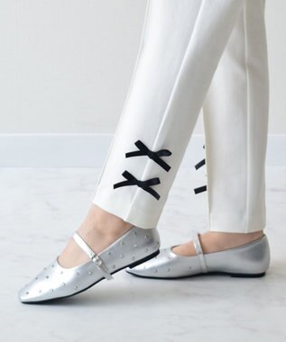 Bridget Birkin 【Bridget Birkin】ドットビジューメリージェーンシューズ シルバー