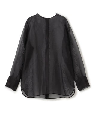 BEIGE， ERICA / シルクシースルークルーネックブラウス Black