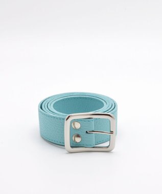 blancle シュリンクレザー 幅3cm 長さ110cm ベルト ROBIN EGG BLUE