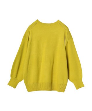 AMERICAN HOLIC バイパチ袖ボリュームニットプルオーバー　 Yellow