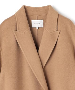 BEIGE， ZION / ウールロングチェスターコート Camel