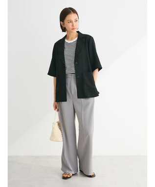 Green Parks 接触冷感　５分袖ジャケット Black