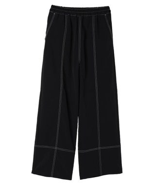 Green Parks ・ＳＵＧＡＲ　ＳＰＯＯＮ　配色ｓｔイージーパンツ Black