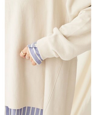 CRAFT STANDARD BOUTIQUE プリント裏毛チュニック Light Beige