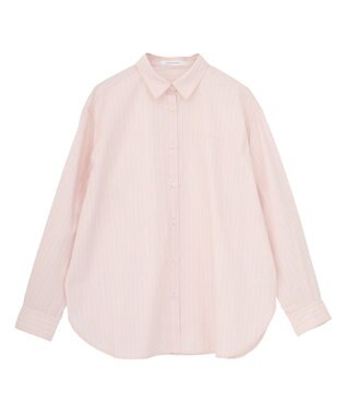 AMERICAN HOLIC 【花粉防止】【イージーケア】ベーシックシャツ Stripe Pink