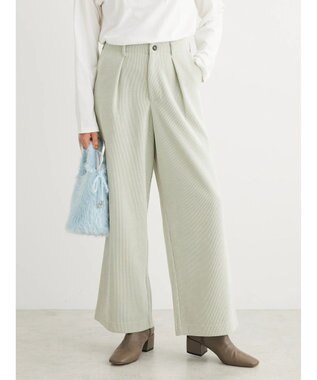 Green Parks コーデュロイワイドパンツ Mint
