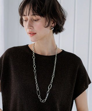 23区 ミックスリング チェーン ネックレス