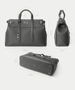 GOTAIRIKU 【ETIAM】シュリンク サイドベルトブリーフケース《Unite》 ブラック系