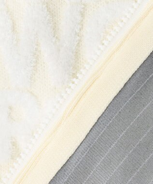 PW CIRCULUS 【WOMEN】【防風/蓄熱】総ロゴ ニット フーデッド ブルゾン ホワイト系