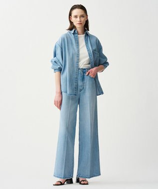 uncrave 【upper hights × uncrave】THE SENSE uncrave デニムシャツ フェザースカイブルー