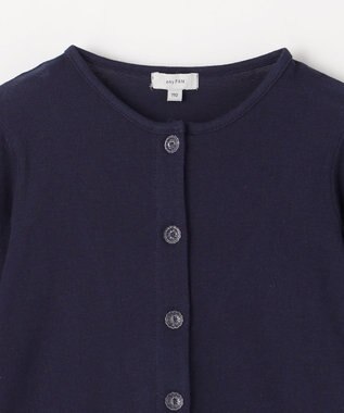 ANY KIDS 接触冷感 UVケア カーディガン ネイビー
