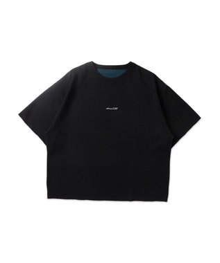 WEGO 【ユニセックス着用アイテム/リバーシブル】リバーシブルワンポイントT（S） ブラック