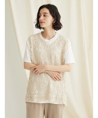 CRAFT STANDARD BOUTIQUE レースベスト Ivory
