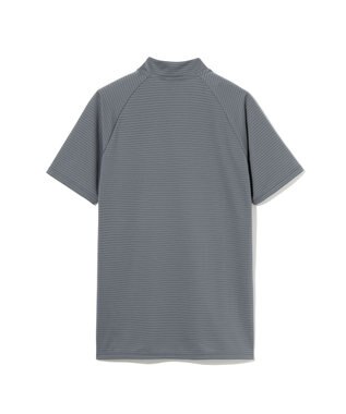 ZERO HALLIBURTON ボーダーモックネックTシャツ ZHG-M6S5b 85190 グレー