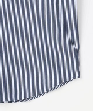 JOSEPH ABBOUD 【ジャージー素材・ストレッチ・イージーケア】コンパクトジャージーストライプシャツ サックスブルー系1