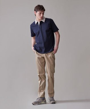 J.PRESS MEN バイカラーラガー ポロシャツ ネイビー系