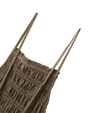 CRAFT STANDARD BOUTIQUE ギャザーデザインキャミワンピース Light Brown