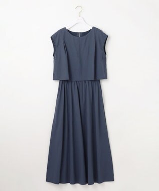 ANY SIS L 【撥水・UVカット】ウォーターサイド ワンピース ダルブルー