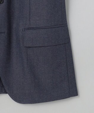 GOTAIRIKU セットアップ対応【カイテキ７機能】ドライジャージー ジャケット_ヘリンボーン柄(26年モデル) ネイビー×ヘリンボーン柄