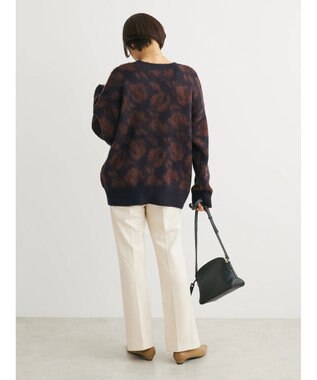 Green Parks ・ＳＵＧＡＲ　ＳＰＯＯＮ　フラワーシャギーニット Navy