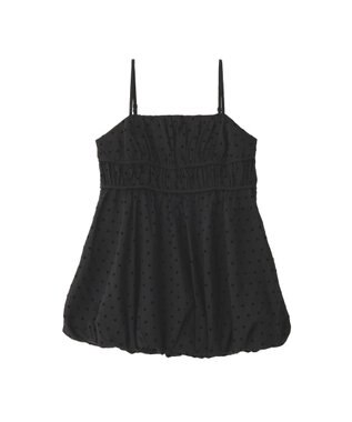 earth music&ecology ドットバルーンキャミチュニック Dot Black