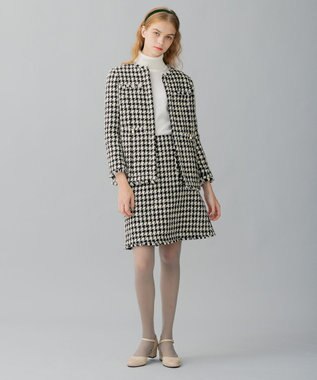 TOCCA PUZZLE ノーカラージャケット オフ×ブラック系3