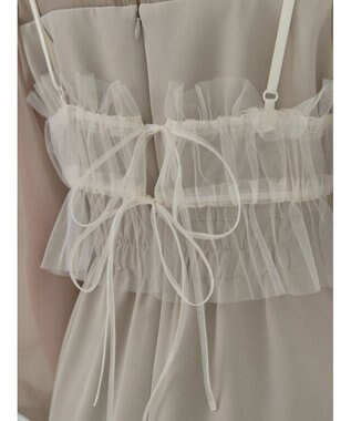 earth music&ecology ＳＥＴ２点チュールキャミ付きドッキングワンピース Beige