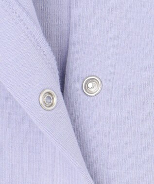 ANY KIDS スナップボタン リボンカーディガン サックスブルー