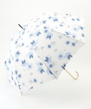 ANY SIS 【WEB限定・晴雨兼用】アザレアモチーフ 長傘 オフ