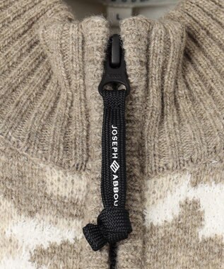 JOSEPH ABBOUD MOUNTAIN 【UNISEX】ラムウール×モールカモフラ フルZIPニット アイボリー系7