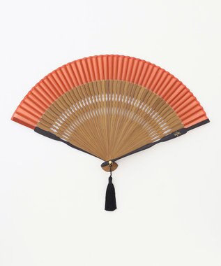 自由区 カラーブロック 扇子