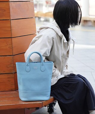 YUSHI EPICE-2WAY BAKETSU SHOULDER ハンドバッグ ショルダーバッグ 2WAY ライトブルー