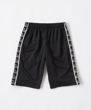 OP／FILA 【Kappa】セットアップ　ブランドロゴ入りトップス＋ショートパンツ チャコールグレー