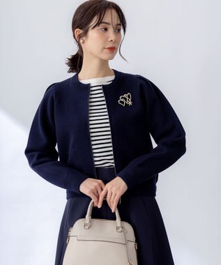 組曲 S スウェットライクニットブルゾン ネイビー系