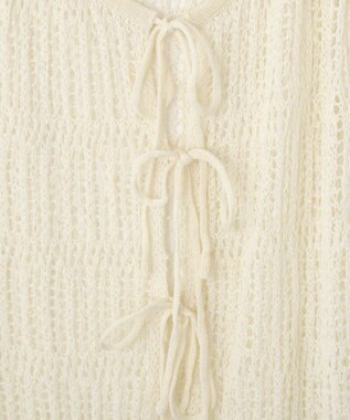 CRAFT STANDARD BOUTIQUE ノットヤーン透かしビスチェ Off White
