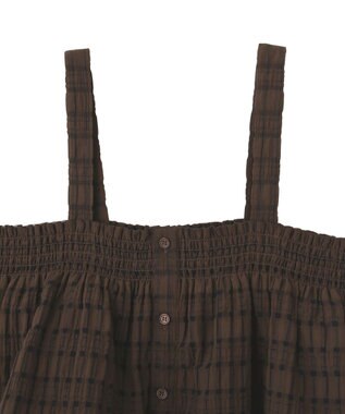 AMERICAN HOLIC シアーチェックビスチェ Brown