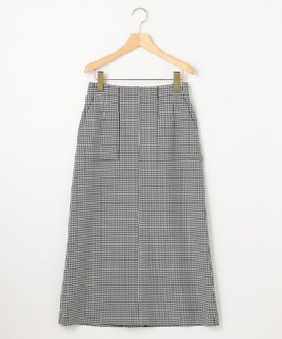 組曲 【洗える・ウエストゴム仕様】2WAYストレッチ スカート ネイビー系3